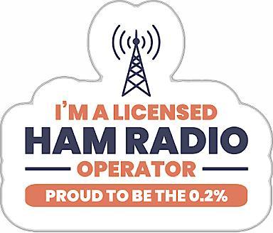 I'm a Licensed Ham Radio Sticker
