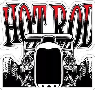 Hot Rod Sticker