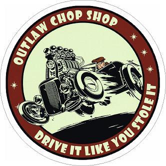 Outlaw Chop Shop Sticker