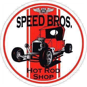 Speed Bros Hot Rod Shop Sticker