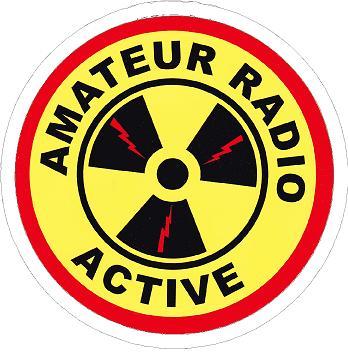 Amateur Radio Active Sticker