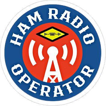 Ham Radio Operator Circle Sticker