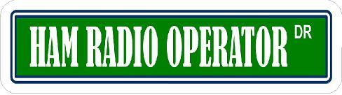 Ham Radio Operator DR Sticker
