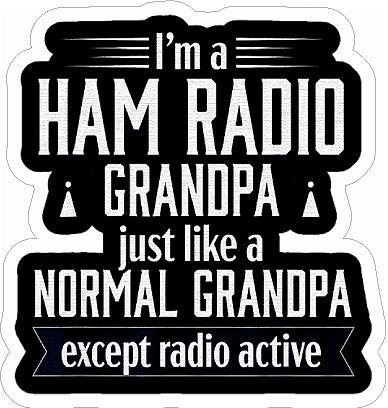 I am a Ham Radio Grandpa Sticker