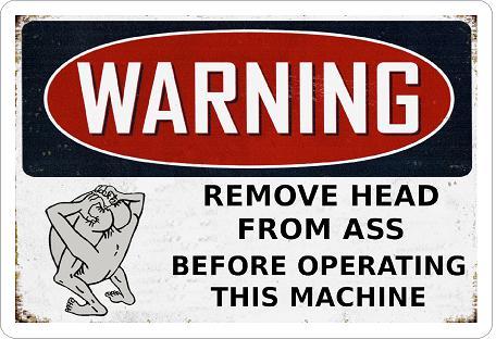Remove Head From Arse Sticker