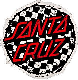 Santa Cruz Checkers Sticker