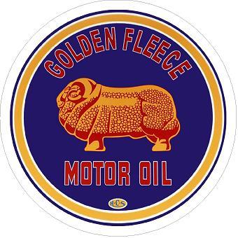 Golden Fleece Motor Oil Sticker